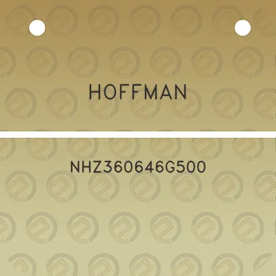 hoffman-nhz360646g500