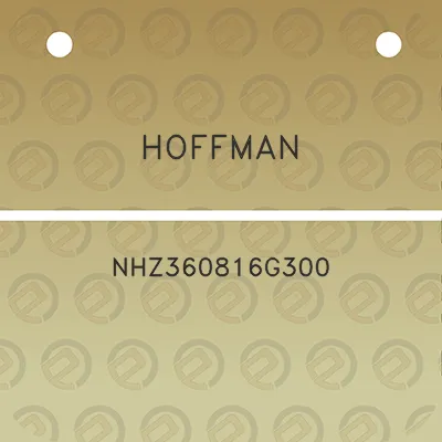 hoffman-nhz360816g300