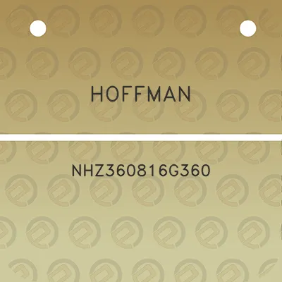 hoffman-nhz360816g360