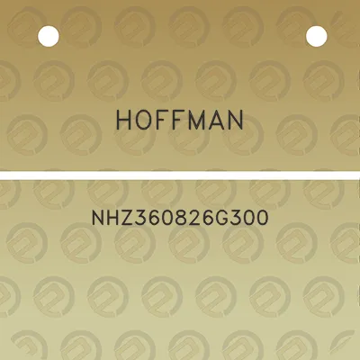 hoffman-nhz360826g300