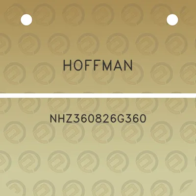 hoffman-nhz360826g360