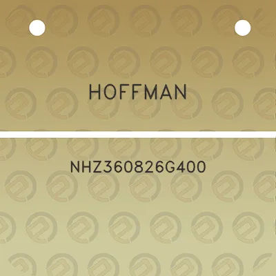 hoffman-nhz360826g400