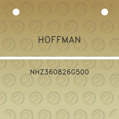 hoffman-nhz360826g500