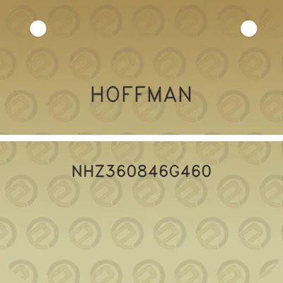 hoffman-nhz360846g460