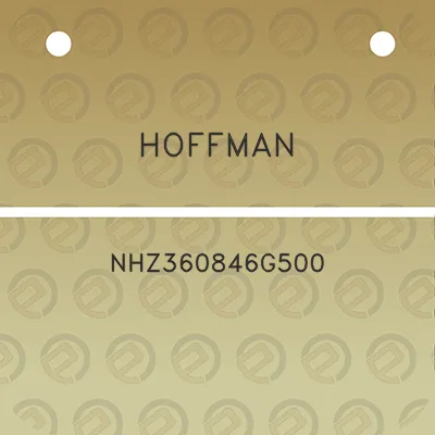 hoffman-nhz360846g500