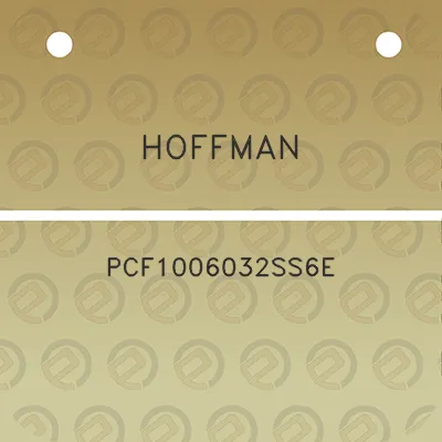 hoffman-pcf1006032ss6e