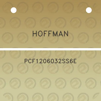 hoffman-pcf1206032ss6e