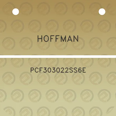 hoffman-pcf303022ss6e