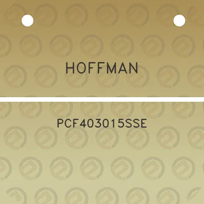 hoffman-pcf403015sse