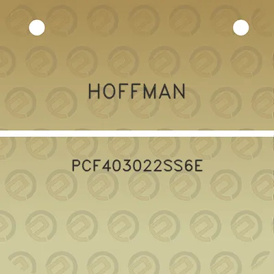 hoffman-pcf403022ss6e