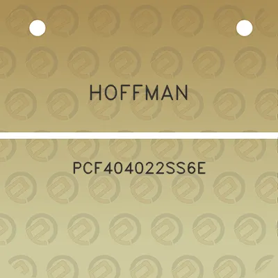 hoffman-pcf404022ss6e