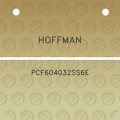 hoffman-pcf604032ss6e