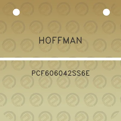 hoffman-pcf606042ss6e