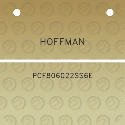 hoffman-pcf806022ss6e