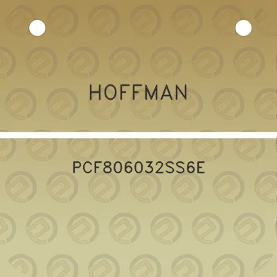 hoffman-pcf806032ss6e