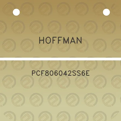 hoffman-pcf806042ss6e