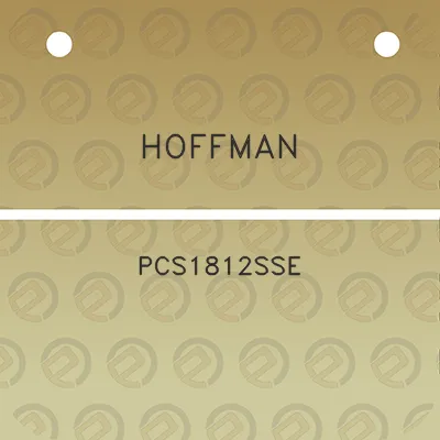 hoffman-pcs1812sse