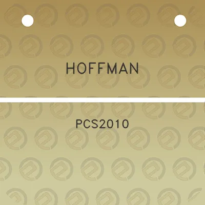 hoffman-pcs2010