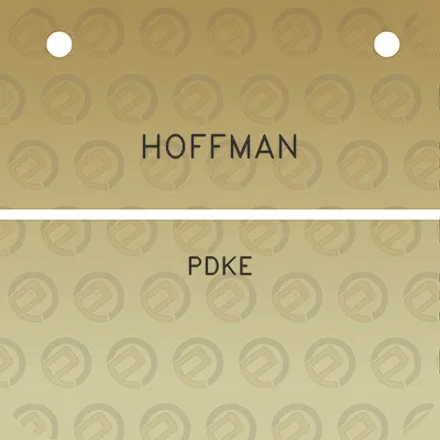 hoffman-pdke