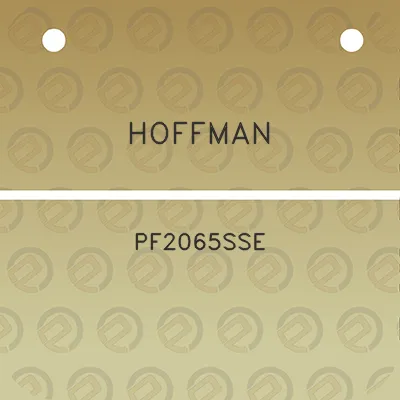 hoffman-pf2065sse