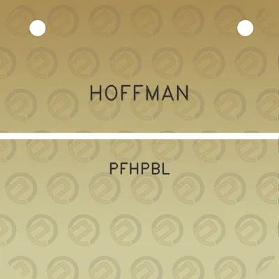 hoffman-pfhpbl