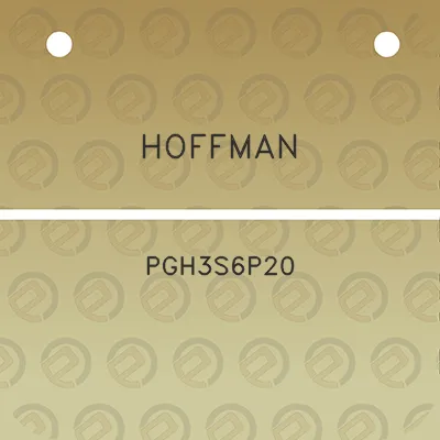 hoffman-pgh3s6p20