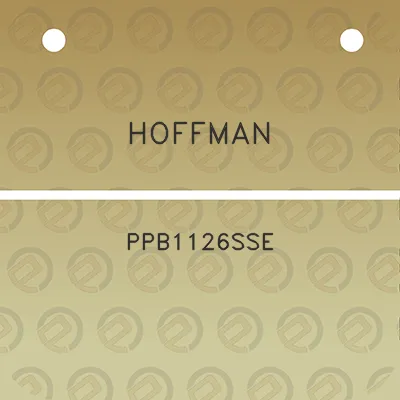 hoffman-ppb1126sse