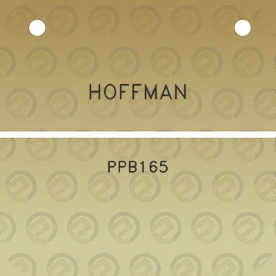 hoffman-ppb165