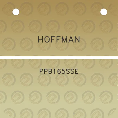 hoffman-ppb165sse