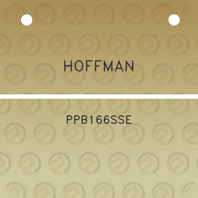 hoffman-ppb166sse