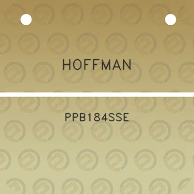 hoffman-ppb184sse