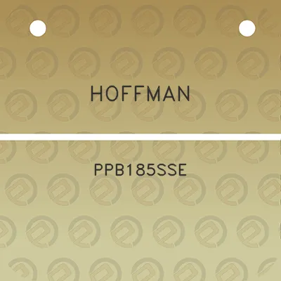 hoffman-ppb185sse