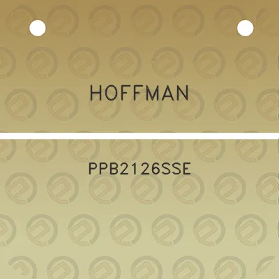 hoffman-ppb2126sse