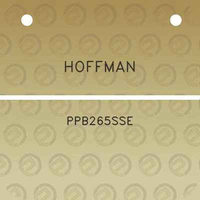 hoffman-ppb265sse