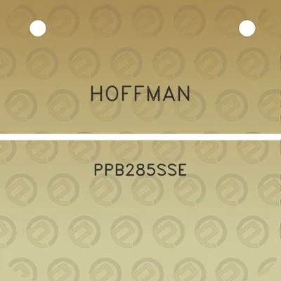 hoffman-ppb285sse