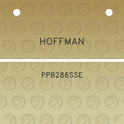 hoffman-ppb286sse