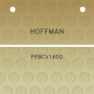 hoffman-ppbcv1600