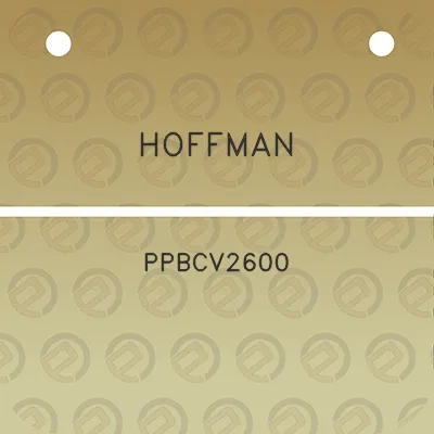 hoffman-ppbcv2600