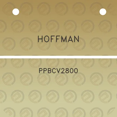 hoffman-ppbcv2800