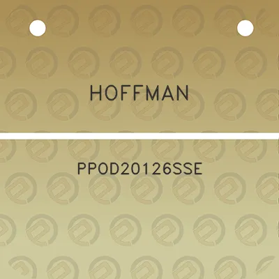 hoffman-ppod20126sse