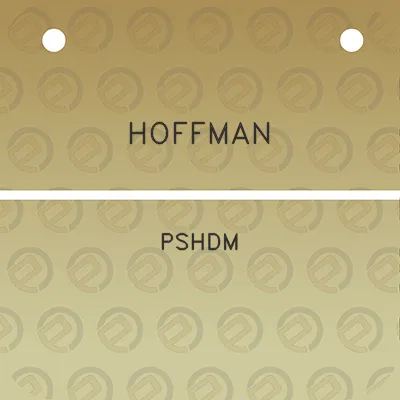 hoffman-pshdm