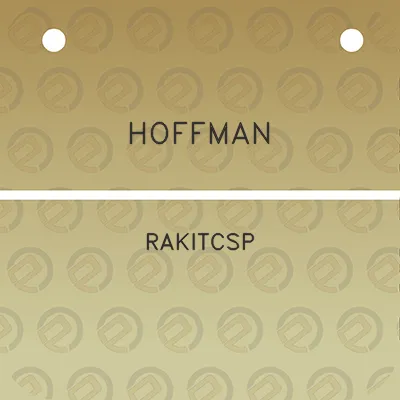 hoffman-rakitcsp