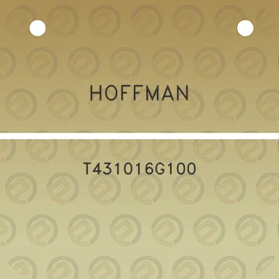 hoffman-t431016g100