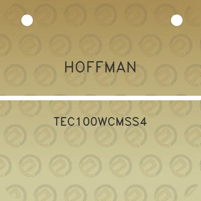 hoffman-tec100wcmss4