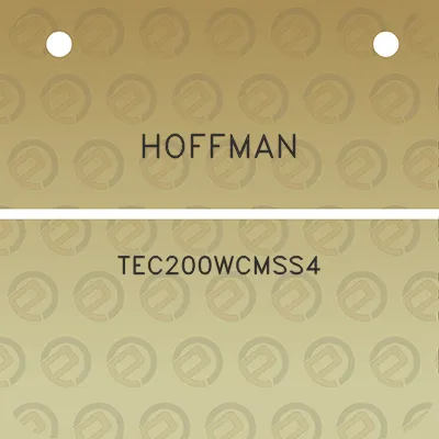 hoffman-tec200wcmss4