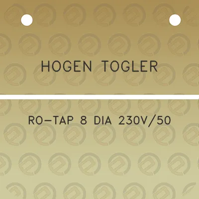 hogen-togler-ro-tap-8-dia-230v50