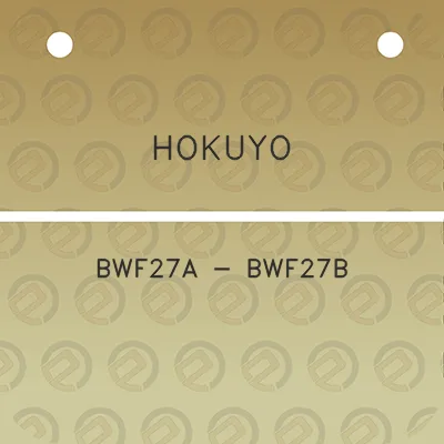 hokuyo-bwf27a-bwf27b