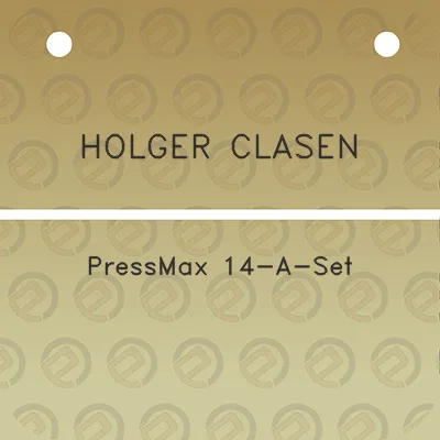 holger-clasen-pressmax-14-a-set