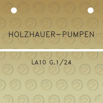 holzhauer-pumpen-la10-g124