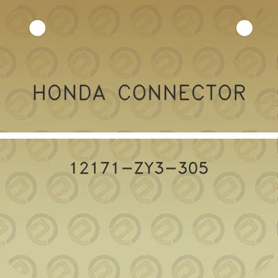 honda-connector-12171-zy3-305